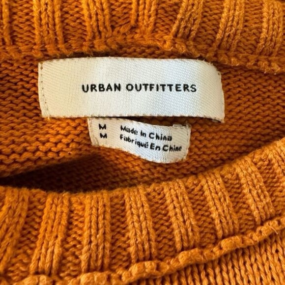 Urban Outfitters Unisex Burnt Orange Distressed Sweater Size M - Picture 4 of 6